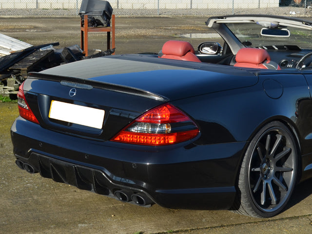 Mercedes SL R230 Carbon fibre fiber diffuser AMG SL63 SL65