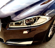 Indlæs billede til gallerivisning Chrome headlight frame bezel surrounds for Jaguar XF 2011-2015