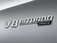 V8 Biturbo badge in Chrome