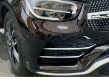 Load image into Gallery viewer, Mercedes GLC Chrome Front Bumper Fins X253 SUV C253 Coupe AMG Line JUNE 2019+