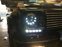 Indlæs billede til gallerivisning W463 G Wagen LED Headlamps in Black Right Hand Drive Vehicles 1986-2009