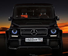 Afbeelding in Gallery-weergave laden, W463 G Wagen LED Headlamps in Black Right Hand Drive Vehicles 2010+